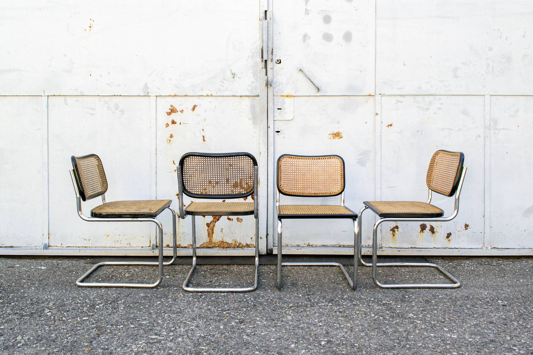 Chaises Cesca par Marcel Breuer pour Gavina, 1960, Ensemble de 4, Ensemble de 4
