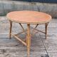 Vintage coffee table in bamboo and rattan.