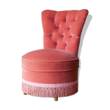 Driver boudoir pink velvet armchair
