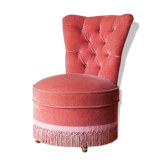 Driver boudoir pink velvet armchair