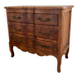 Chest of drawers cherry front crossbow bronze handles