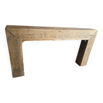 Solid oak console