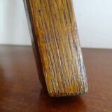 Brutalist wood tripod foot stool