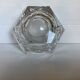 Octagonal crystal ashtray cut