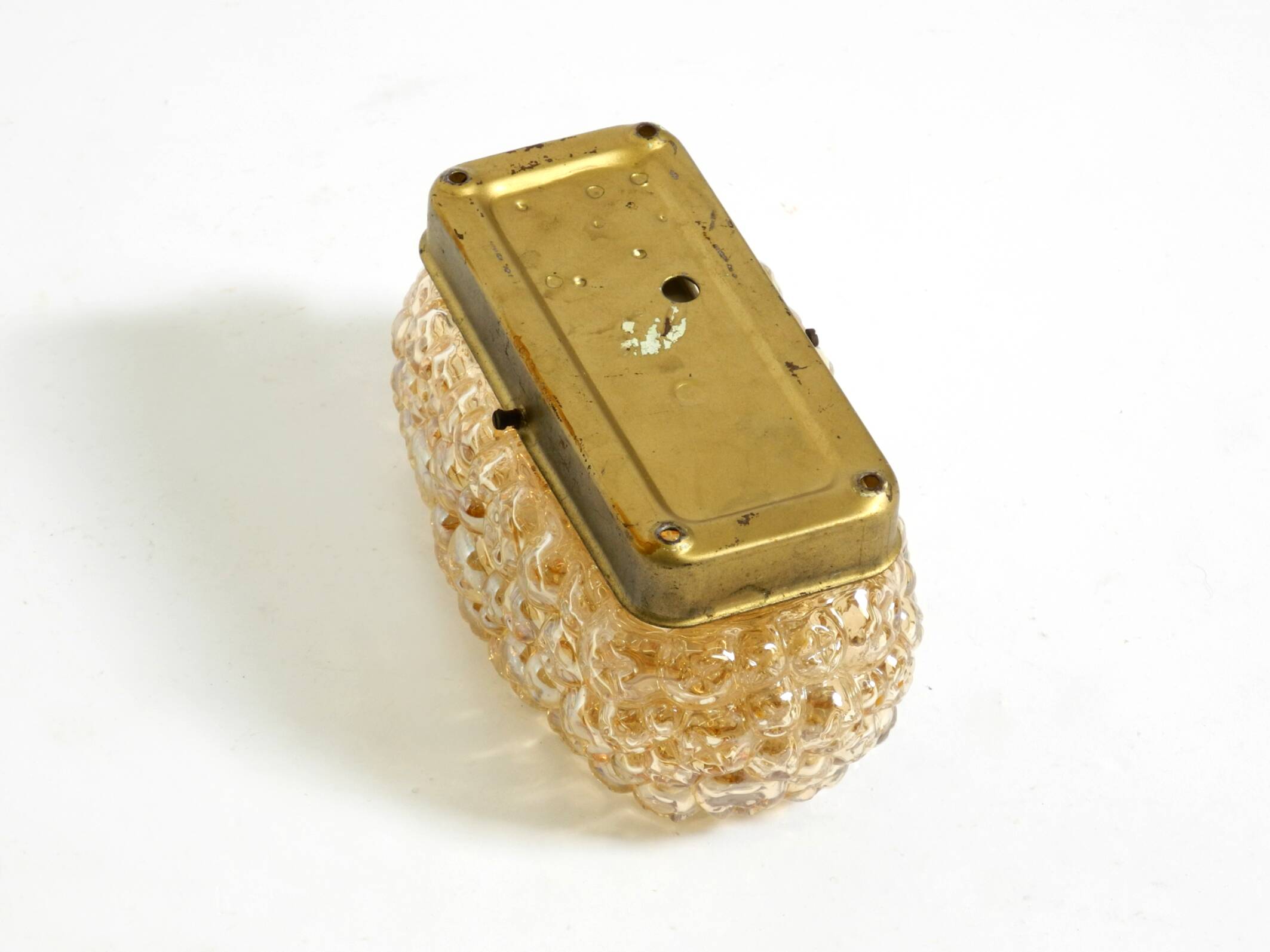 Beautiful original Mid Century Modern glass bubble wall lamp