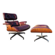 Burgundy Herman Miller Original Rosewood Eames Lounge Chair and Ottoman