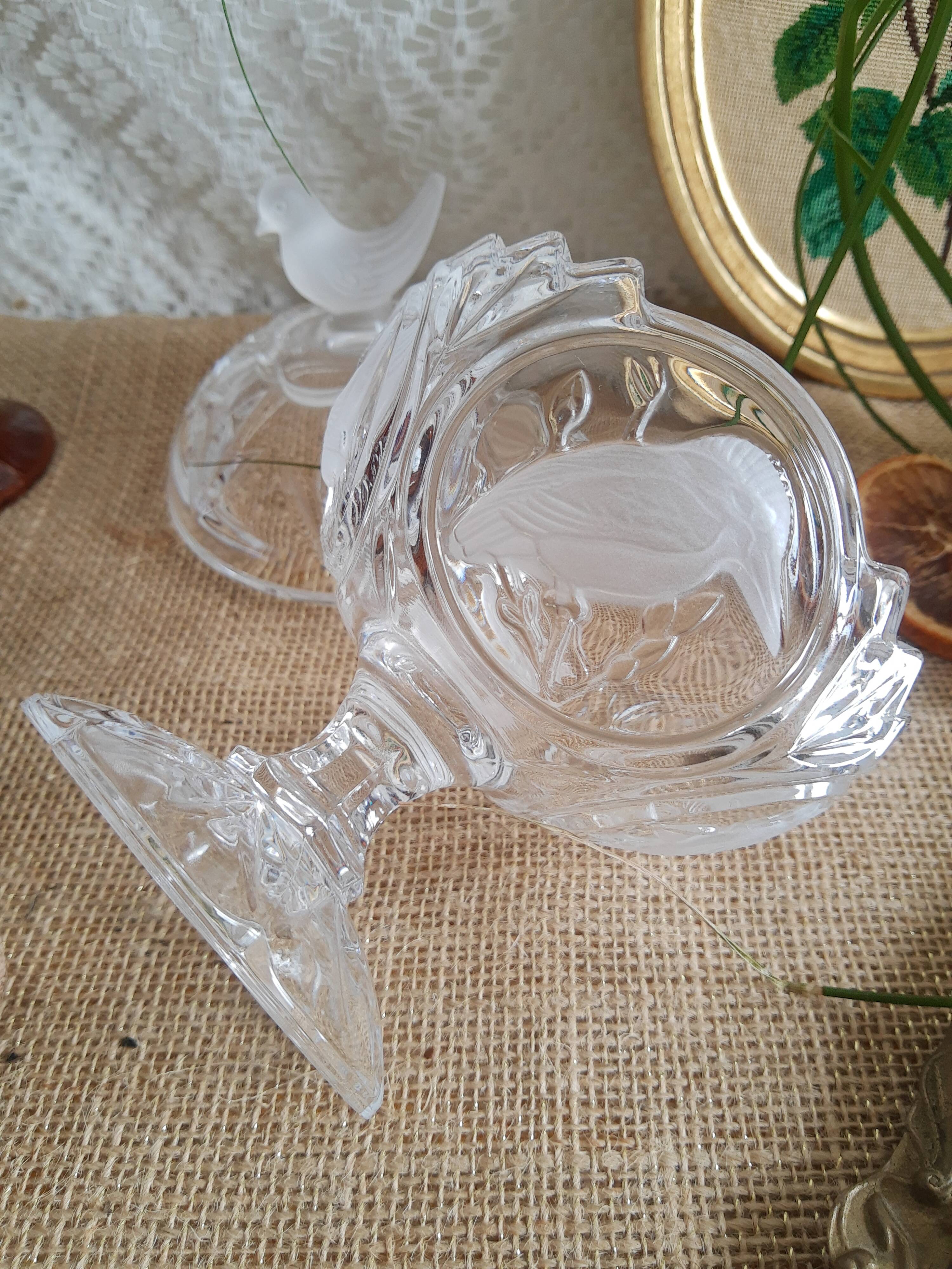 Bonbonnière / sugar Cristal d'Arques - Passerines - vintage