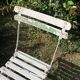 Paire d'anciennes chaises de jardin