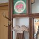 Porte manteau chêne art déco