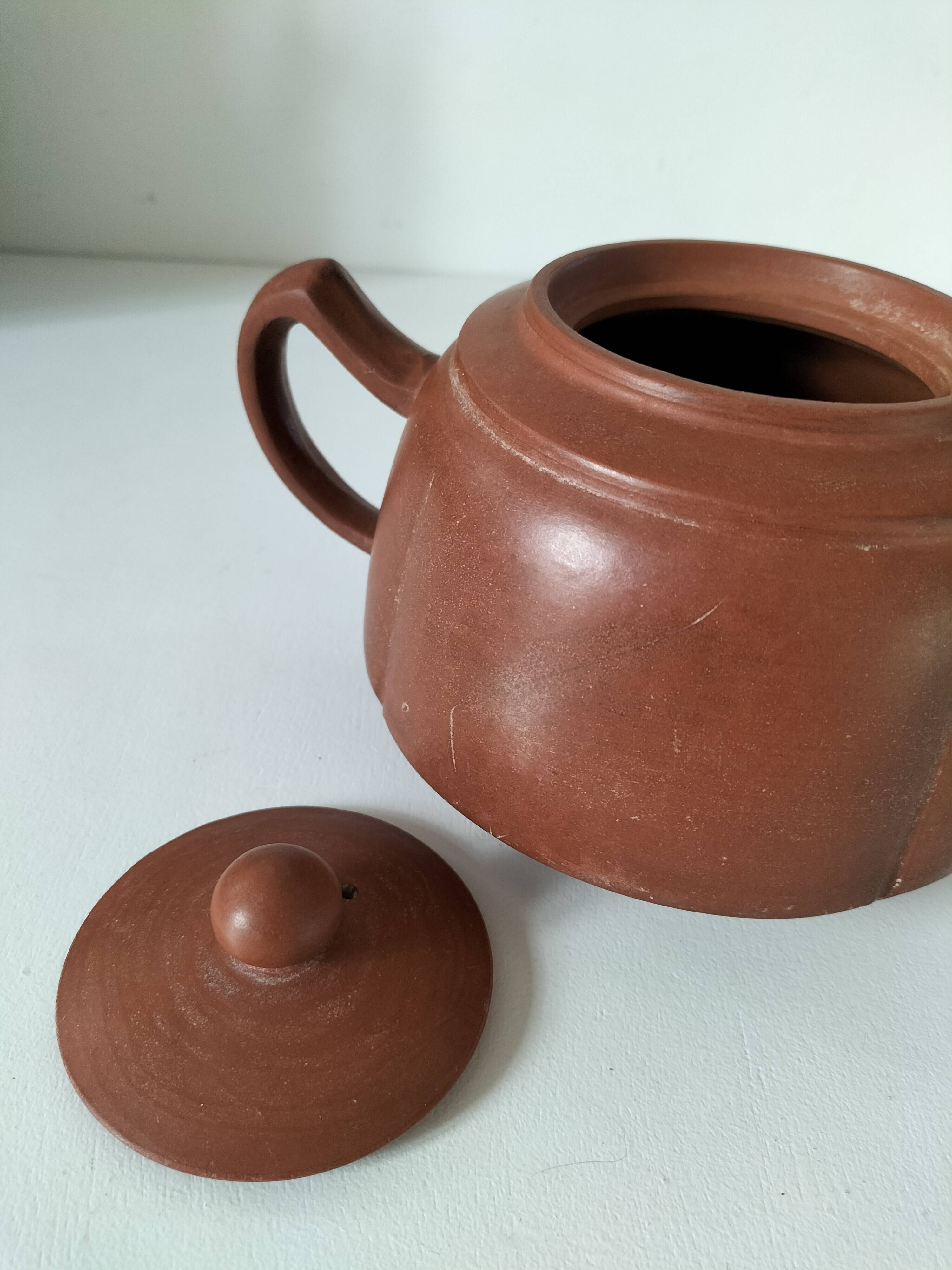 terracotta teapot