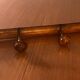 Old wooden wall coat rack