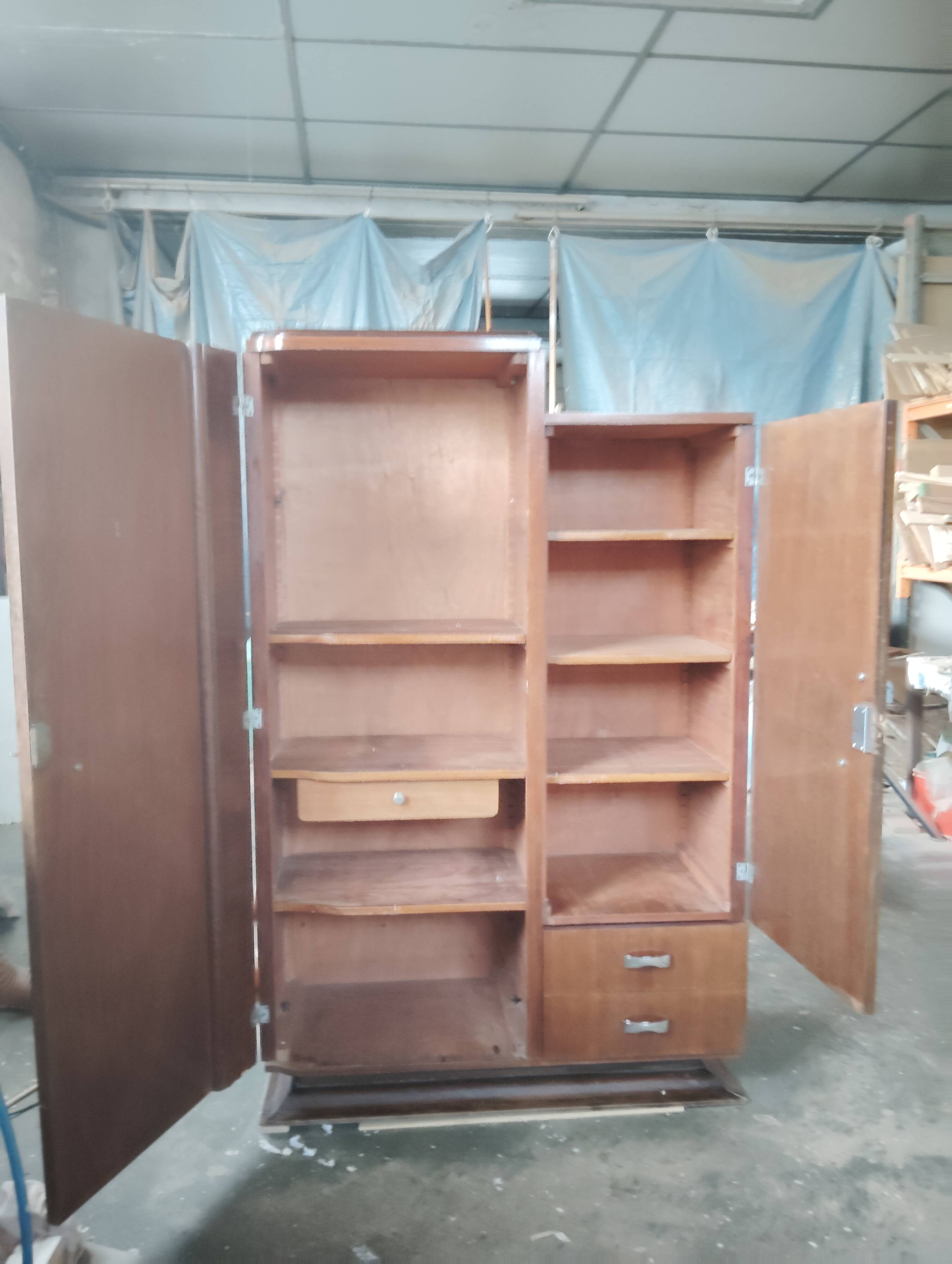 Asymmetrical art deco wardrobe