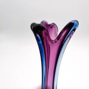 Vase Sommerso Murano violet et bleu