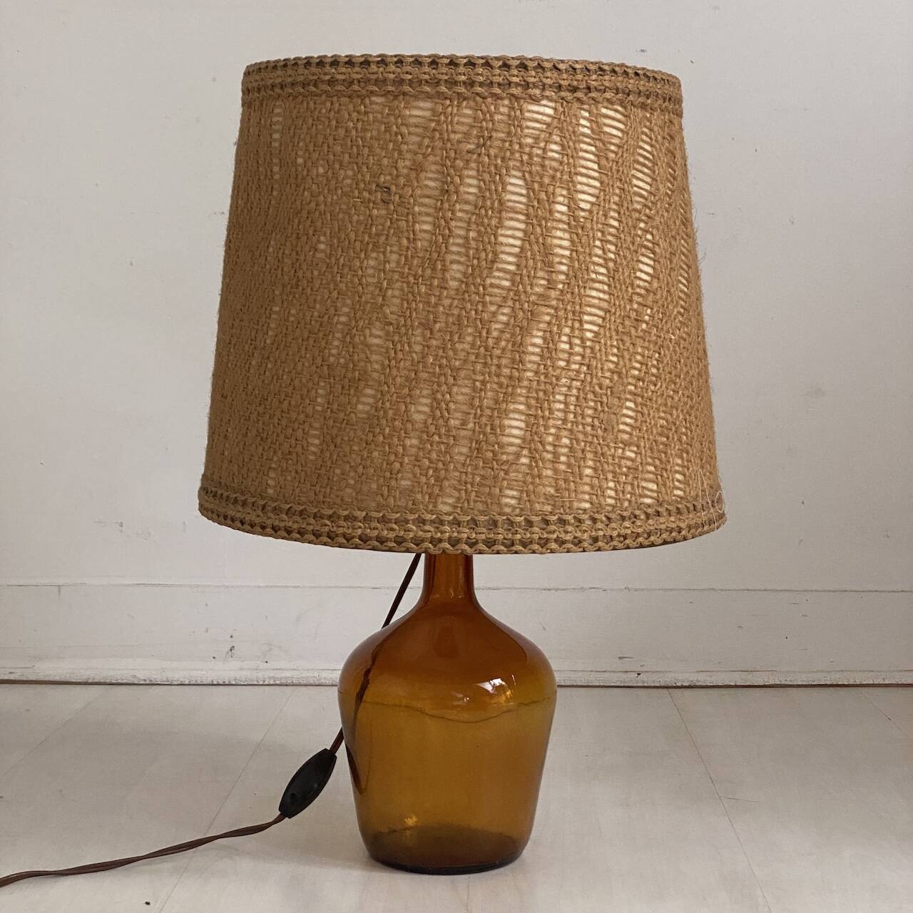 Vintage 1970s Dame Jeanne lamp