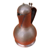 Old teapot Hammered copper and brass