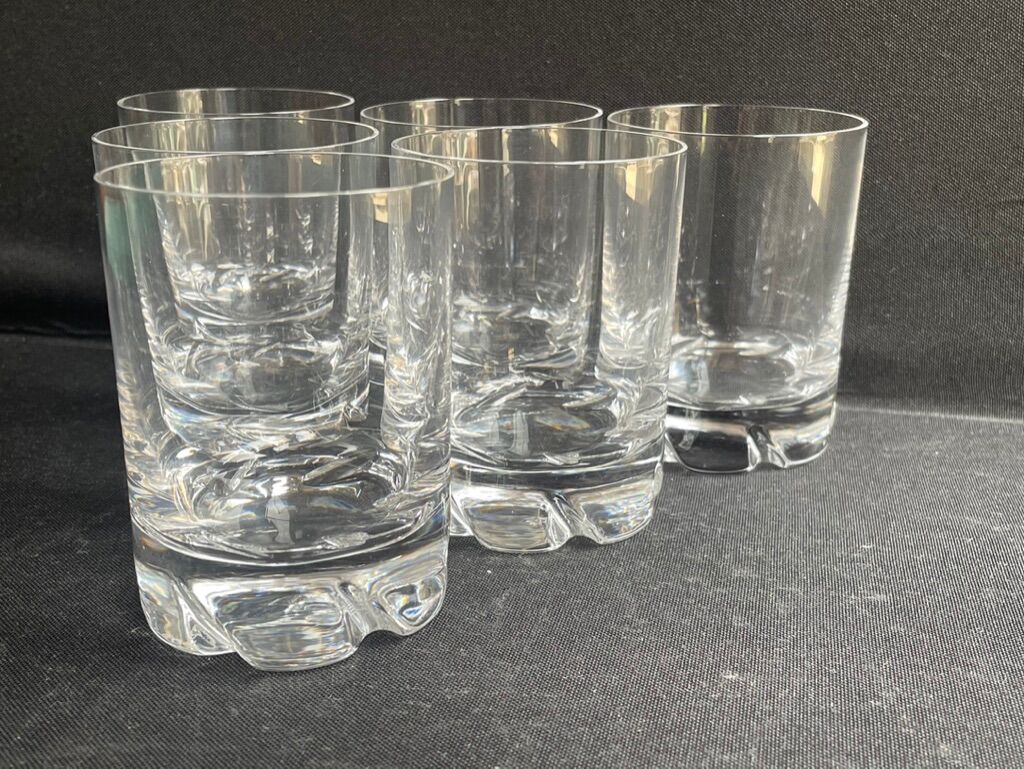 6 Daum wine glasses France Blanzey service