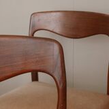 6 candinave teak chairs from the 60s