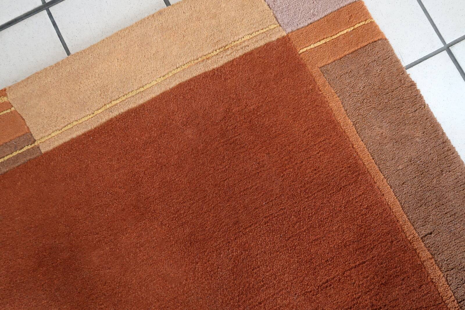 Tapis Vintage Khaden Tibétain Fait Main en Laine – Années 1970 – 122 x 163