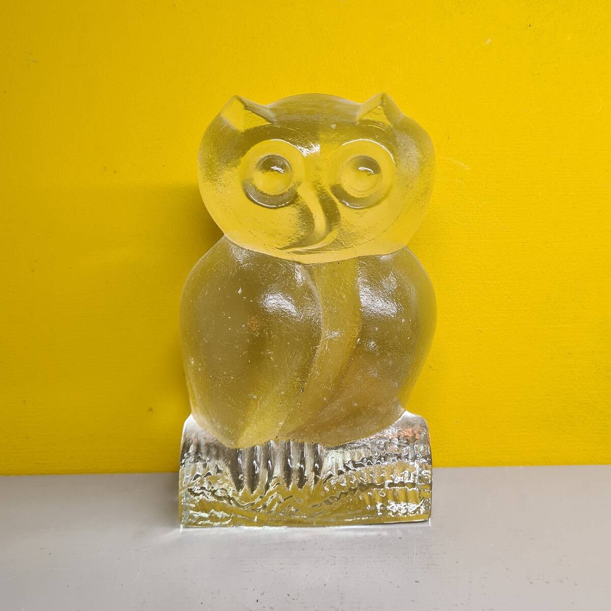 Klaus Breit Wiesenthalhütte Glass Owl, 1970s