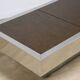 Vintage glass and aluminum bar coffee table, 1970