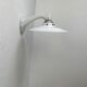 Old ceramic and opaline vintage wall lamp