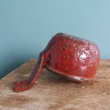 Ceramic signed Hofmann Gérard, Vallauris, manganese red