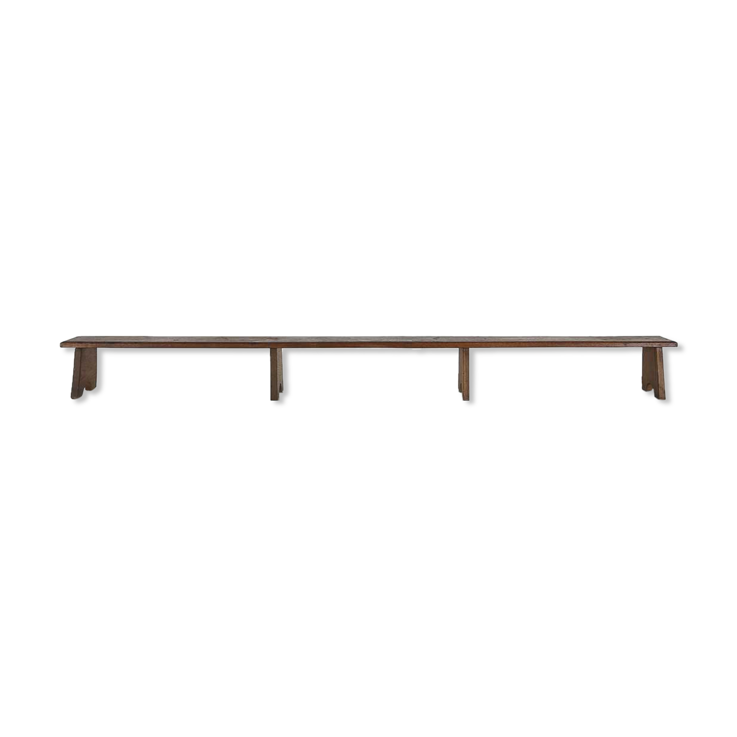 Banc en bois industriel Ca.1920