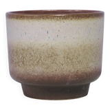 Brown & beige West Germany flower pot