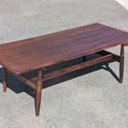 Table basse vintage en palissandre – style scandinave années 60