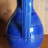 Vintage pitcher blue pattern blue peas 75cl