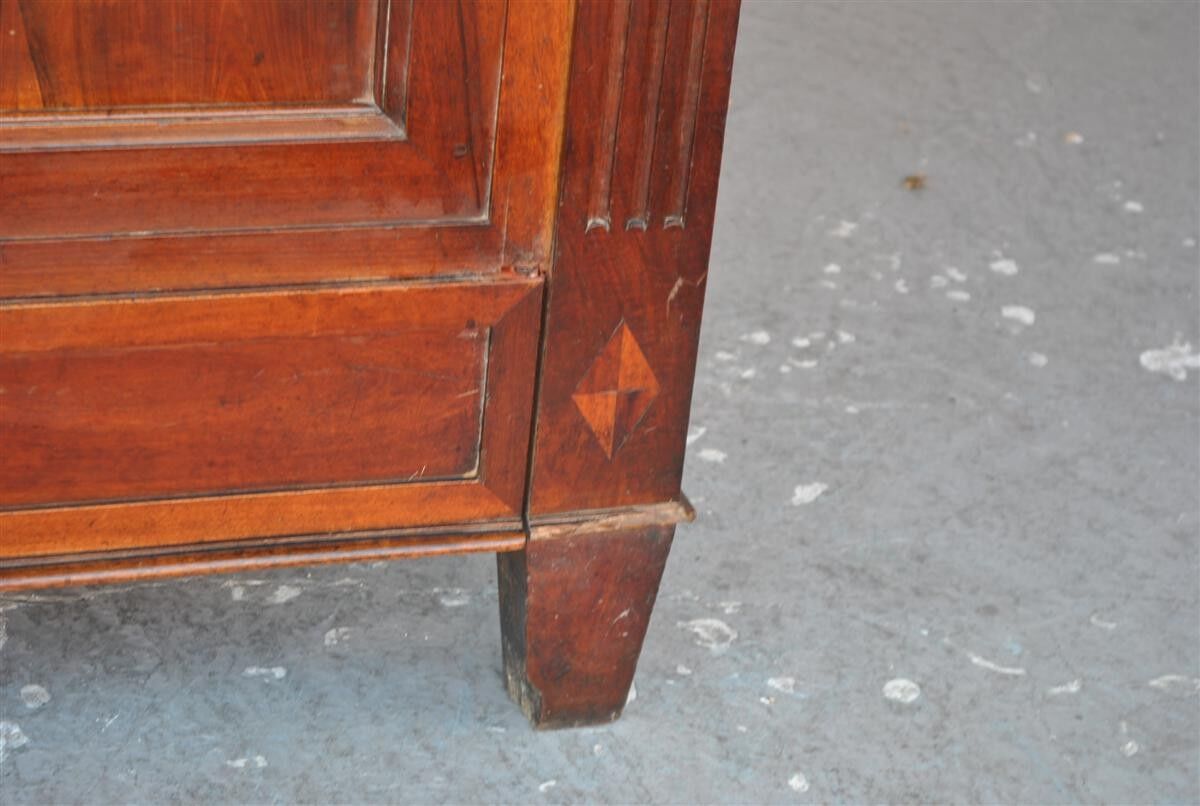 Wardrobe Louis XVI period 18th century mahogany