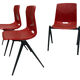 Chaise galvanitas vintage avec pieds compas