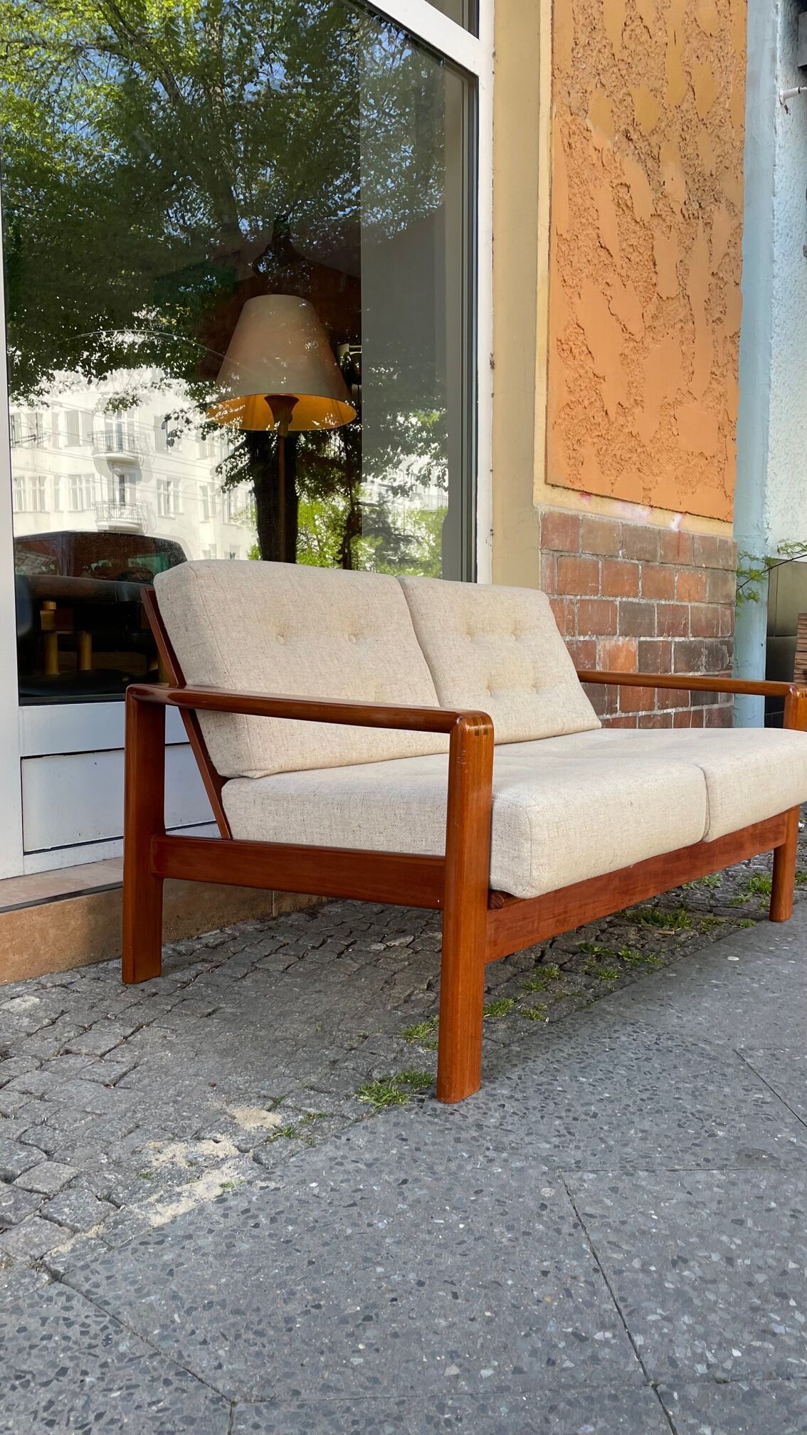 Scandinavian teak sofa from the 60s 70s vintage Danish design