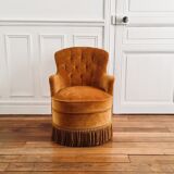 Toad velvet vintage armchair