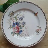 Flower and butterfly footy plate