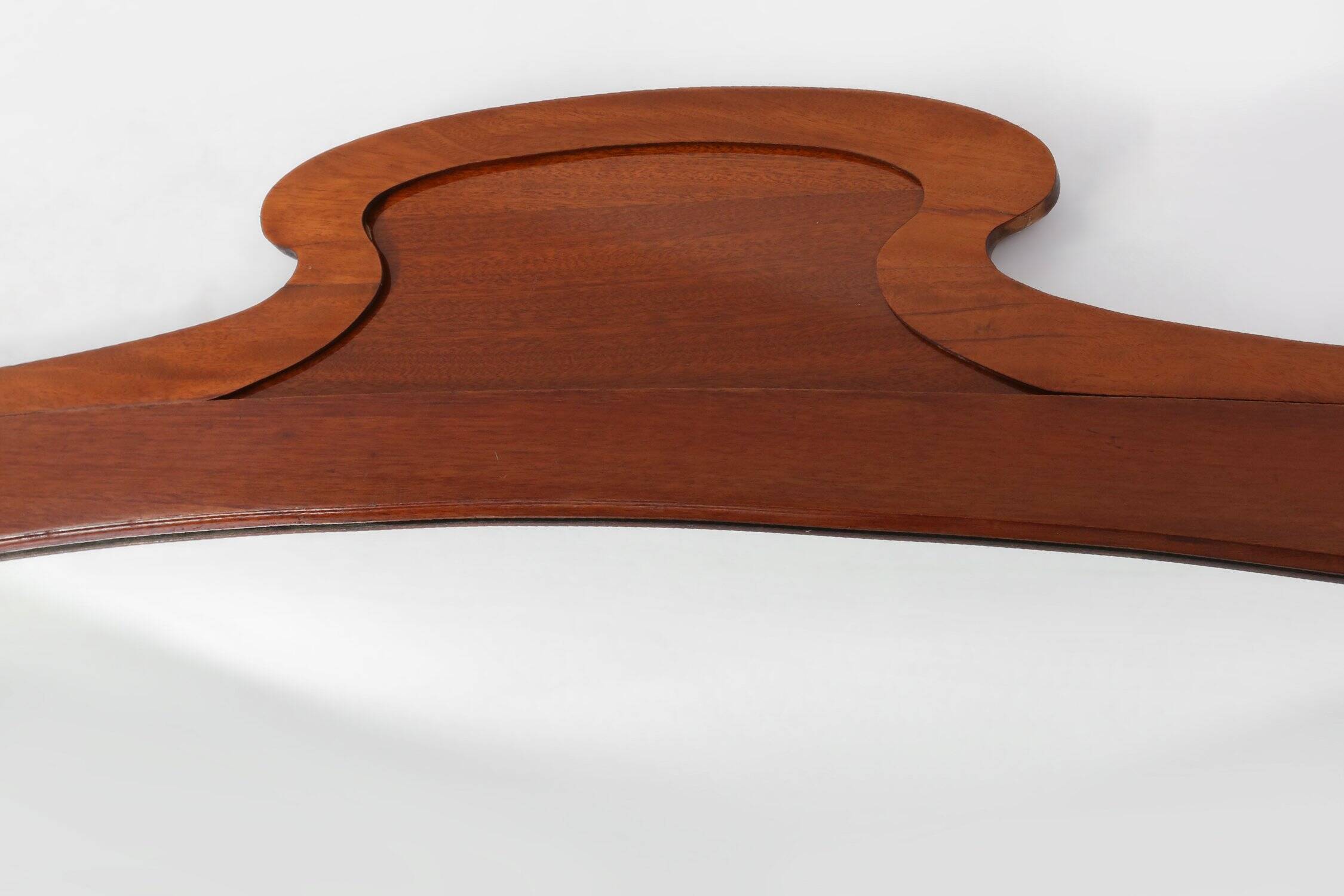 Grand miroir de cheminée en bois Art Nouveau, années 1890.