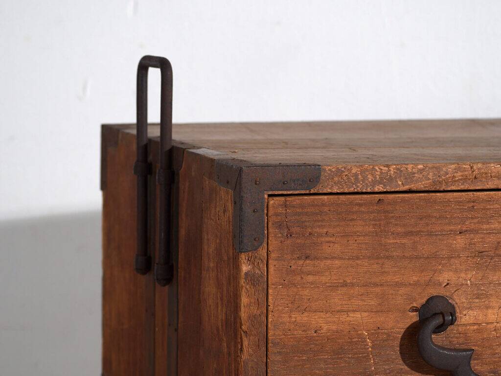 Antique Japanese tansu with multiple drawers – Meiji/Taishō period (c.1868-1926) #16