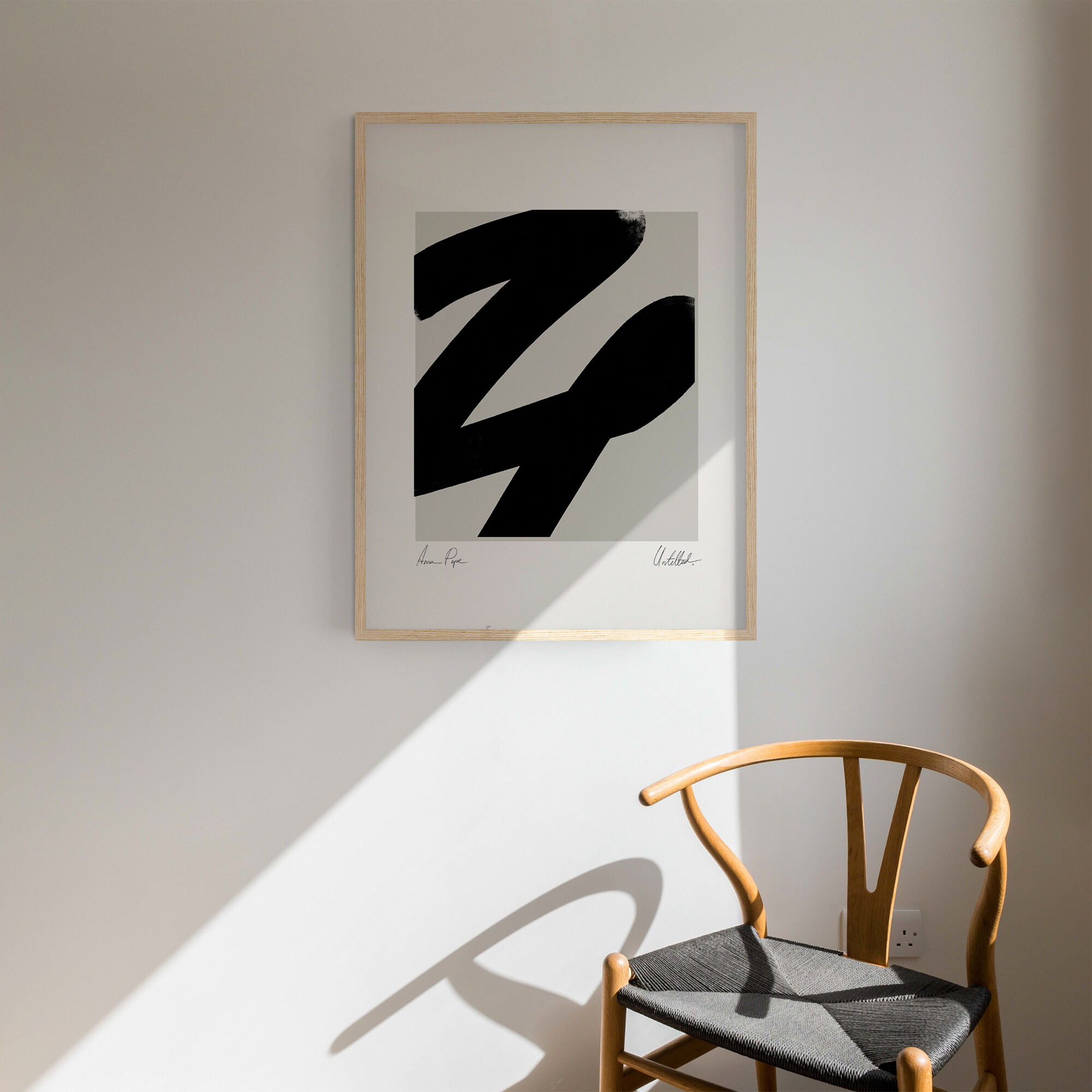 Framed abstract giclee art print 50x70cm