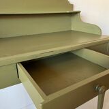 Green wooden dressing table