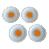 Set of 4 orange plates Bareuther 131