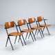 Wim Rietveld Pyramid dining chairs Ahrend de Cirkel The Netherlands 1960