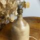 Daris stoneware floor lamp, signed Choulep