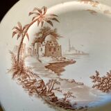 Plat de service Gien Revues d’Orient