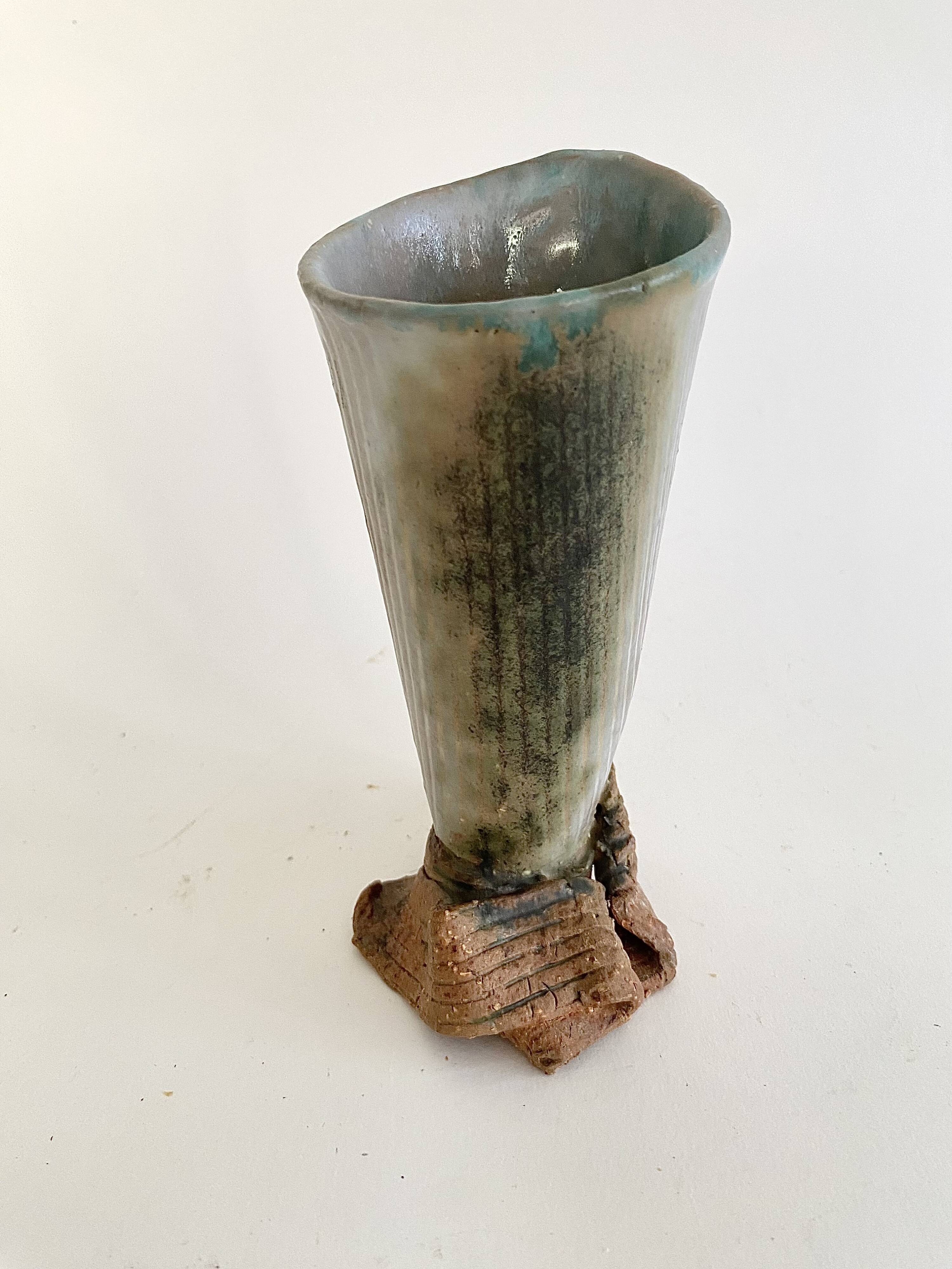Vase brutaliste années 70