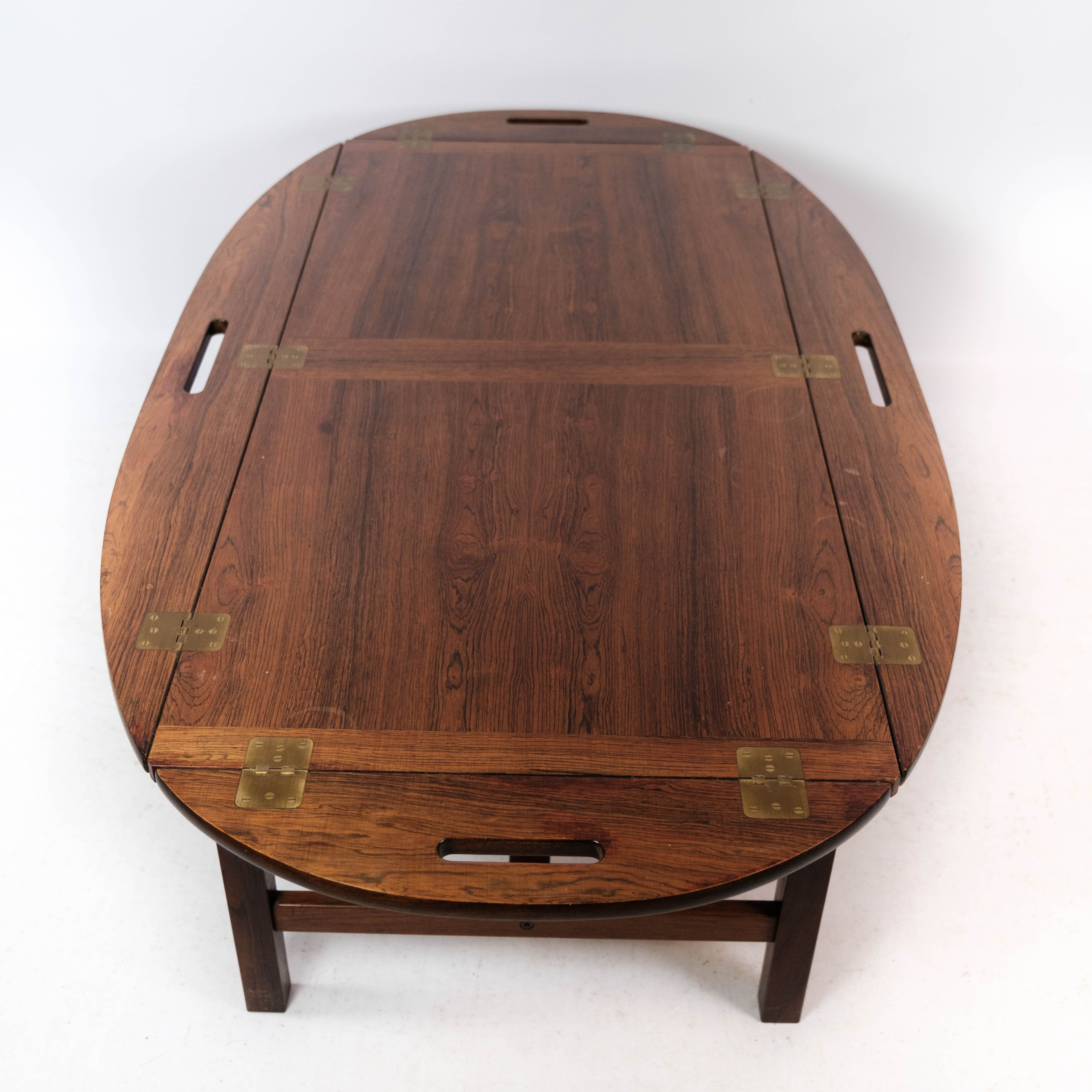 Butler's tray in rosewood of Danish design from the 1960s