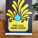 Poster "no water in acid"- chadebec