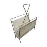 Vintage magazine rack 60s brass design