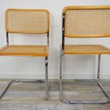 Following 4 B32 Marcel Breuer Cesca chairs