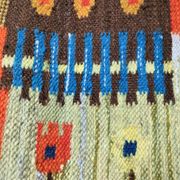 Tapisserie kilim fait main artisanat polonais années 70