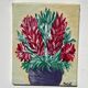 Still life bouquet of flowers painting on canvas signed Morent